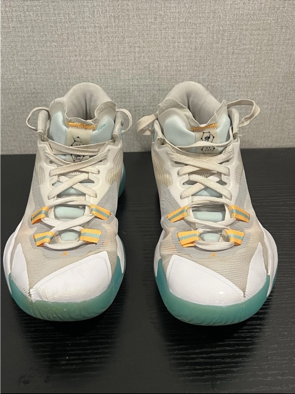 Nike Jordan Zion 1 (GS) White/Black-Laser Orange-Turquoise 6Y (DA3131-101)